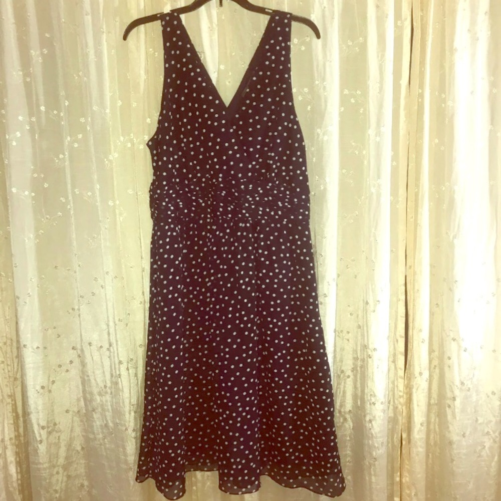 Navy Polkadot dress